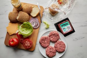 An Impossible Burger has 21 ingredients, including soy, according to its maker, Impossible Foods.